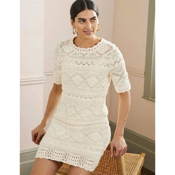 ✨BODEN Claudia Textured Knitted Sz 8R Dress✨ - Picture 2 of 11